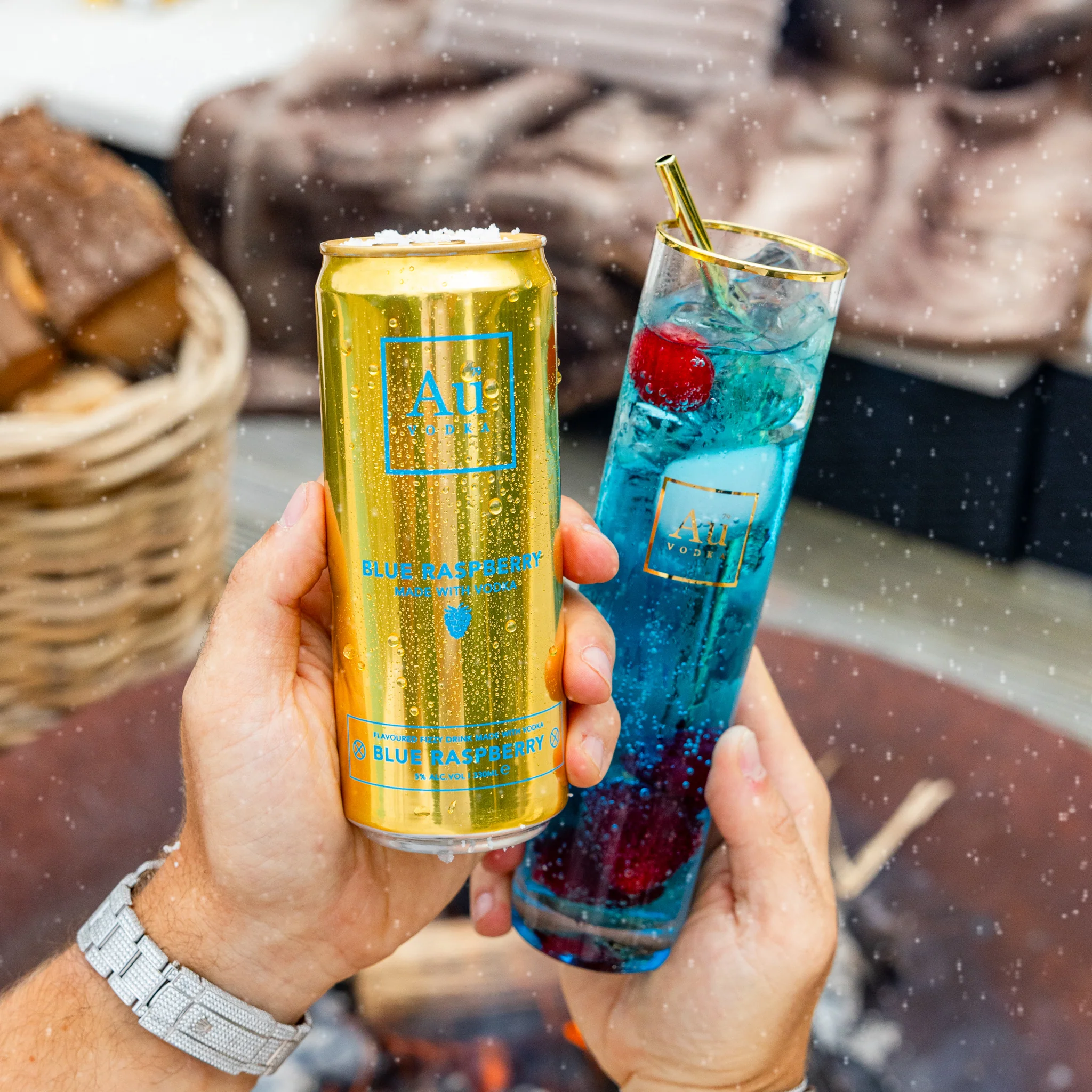 Au Vodka Blue Raspberry Pre-Mixed Cans - 12 Pack - Image 12