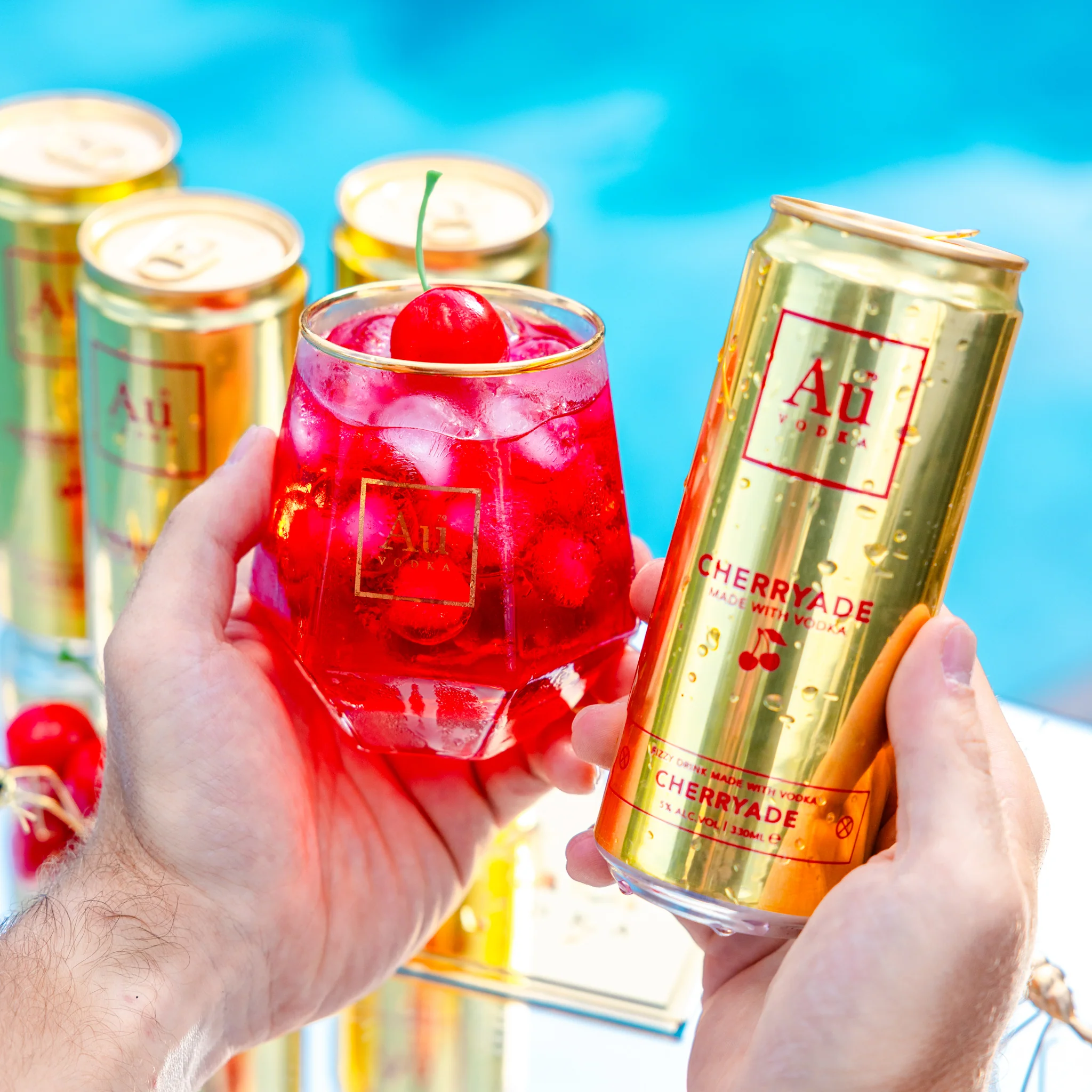 Au Vodka Cherryade Pre-Mixed Cans - 12 Pack - Image 3