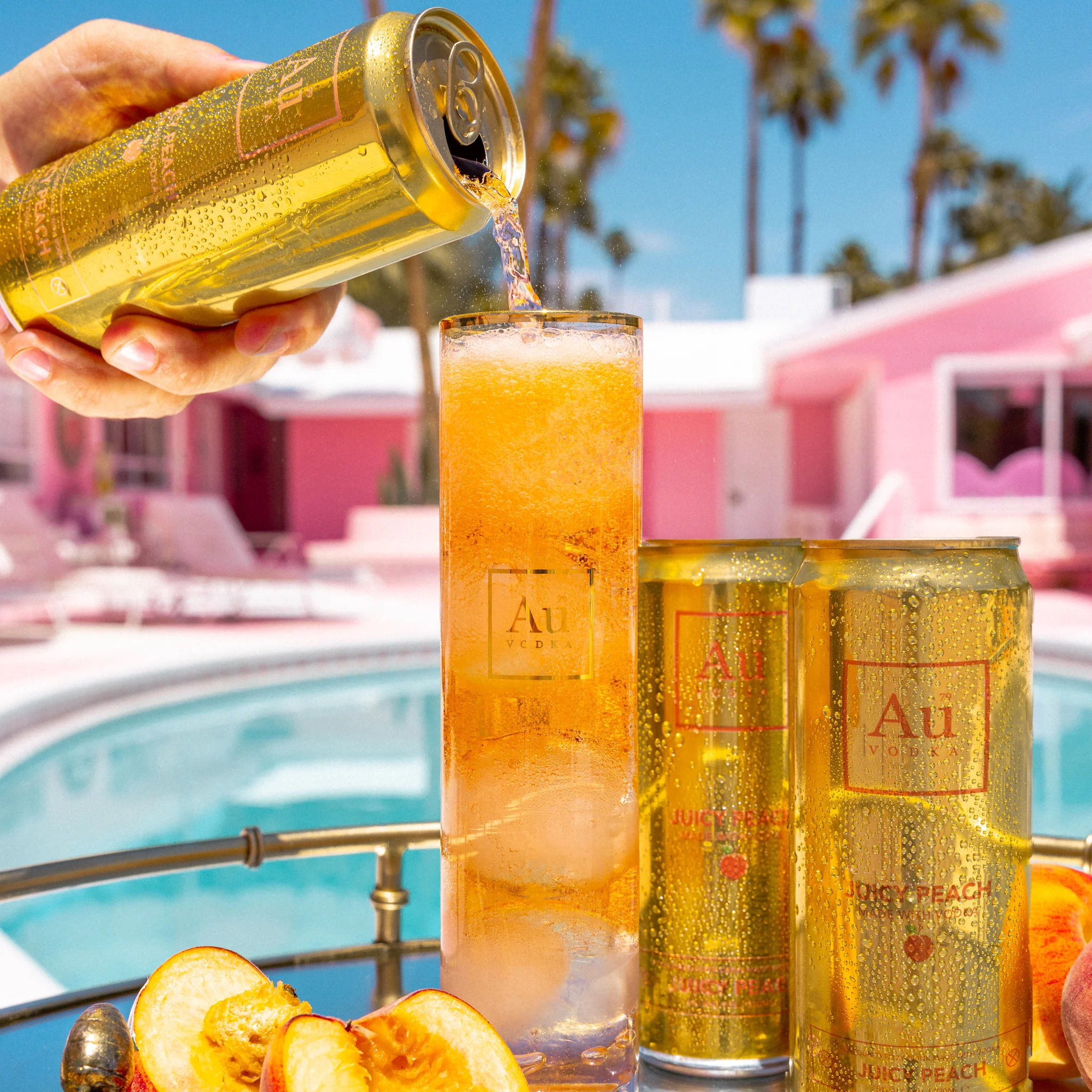 Au Vodka VIP Juicy Peach Pre-Mixed Cans - 12 Pack - Image 7