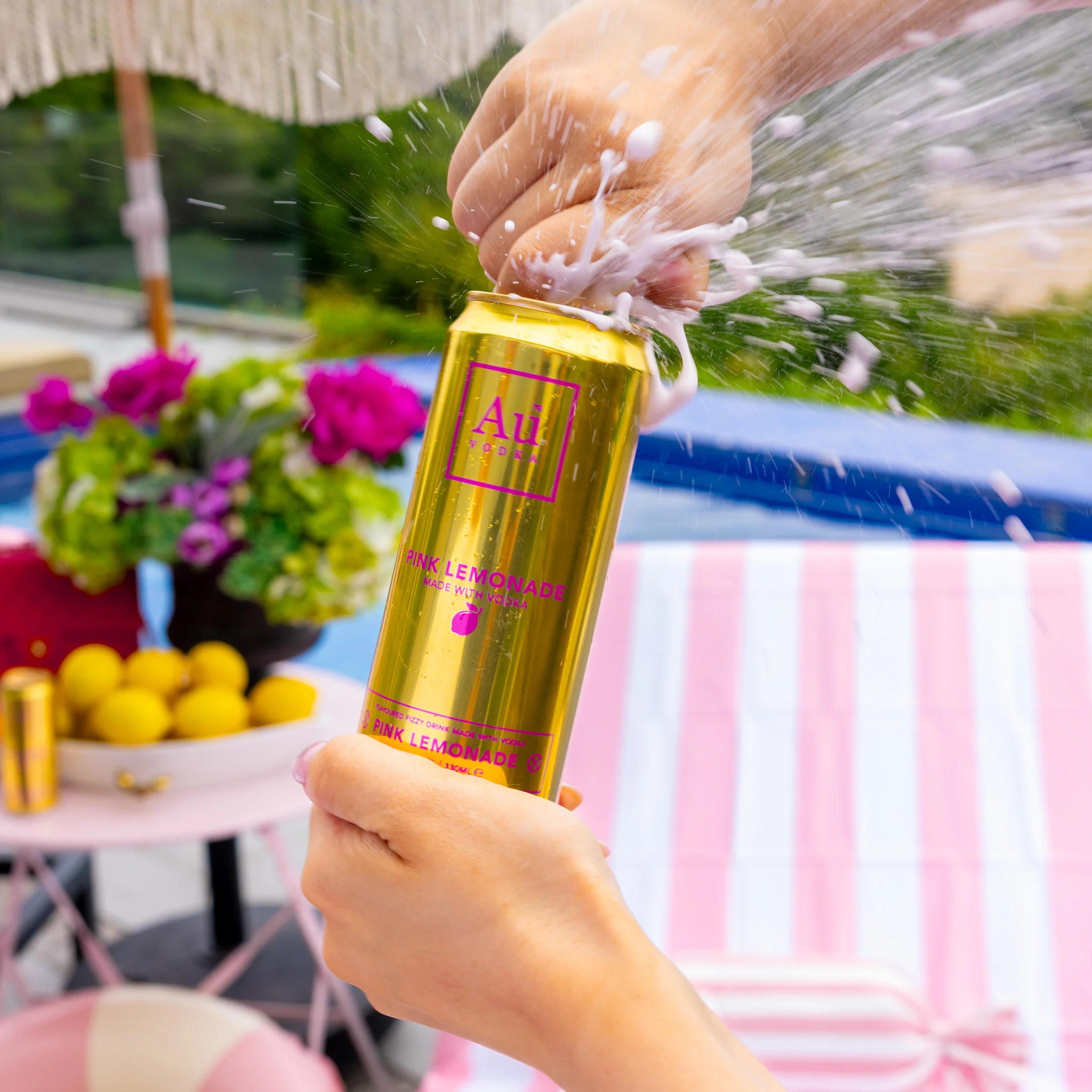 Au Vodka Pink Lemonade Pre-Mixed Cans - 12 Pack - Image 5